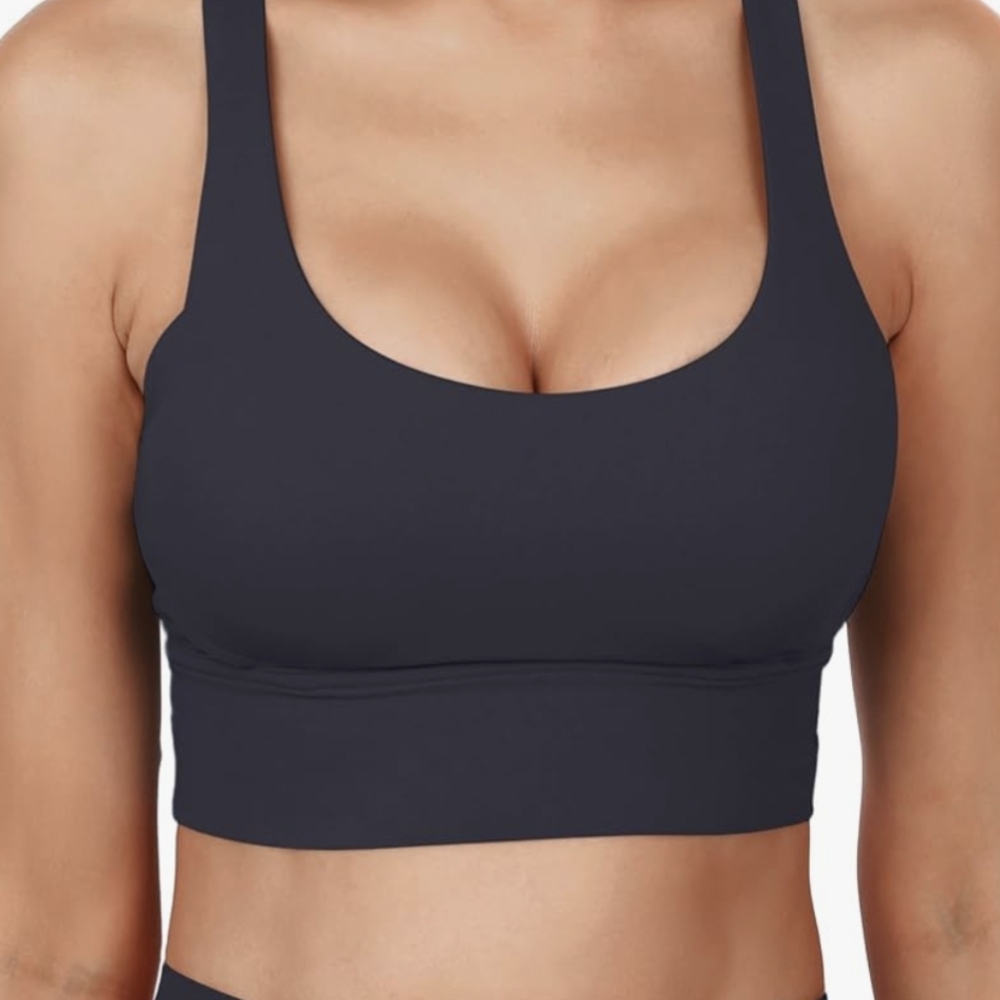 Elegant Grace Form Black Sports Bra, XL